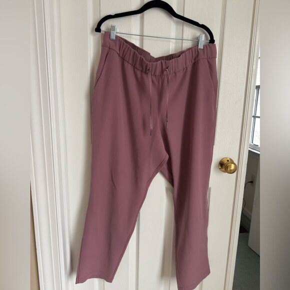 Lululemon Keep Moving Pant Full Length Red Dust Size 14 - Picture 7 of 13